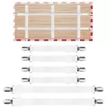 Oferta de Pinzas para Mantel de Exterior KZQXXT - Paquete de 6 Unidades (Blanco) por 0,99€ en Outlet PC