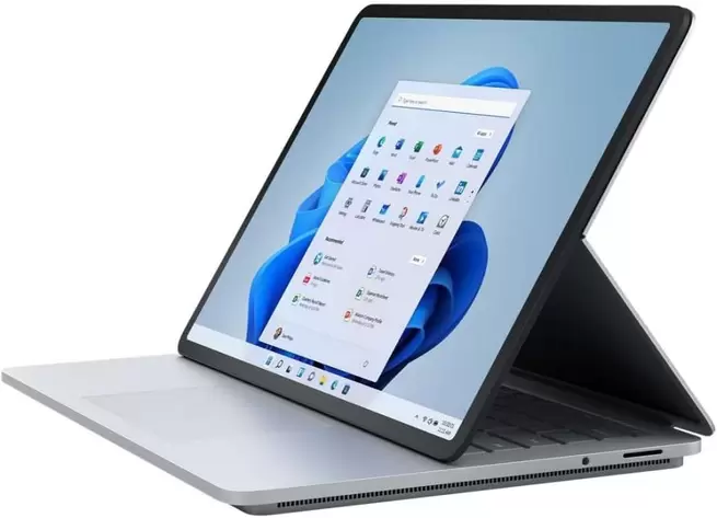 Oferta de Microsoft Surface Laptop Studio i7-11370H/32GB/2 TB SSD/NVIDIA RTX A2000/14.4 Quad HD/Táctil/Windows 11 Pro Hybrid (2-in-1) Platino Teclado Español por 1599€ en Outlet PC