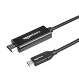 Oferta de Amazon Basics - Cable Adaptador USB-C a HDMI, Compatible con Thunderbolt 3, 4K a 30 Hz, 1.82 m, Negro Reacondicionado por 1,99€ en Outlet PC