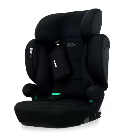 Oferta de Silla de Auto I-Size Poe Fix Negra por 125€ en Asalvo