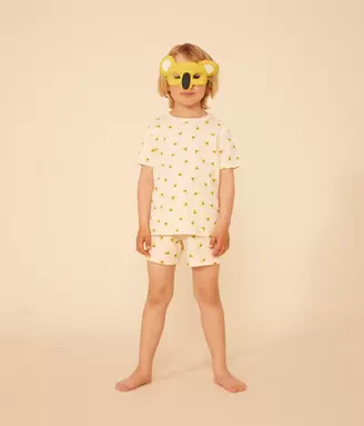 Oferta de Pijama corto infantil de algodón tipo disfraz de koala por 32€ en Petit Bateau