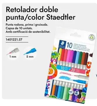 Oferta de Retolador Doble Punta/Color Staedtler en Abacus