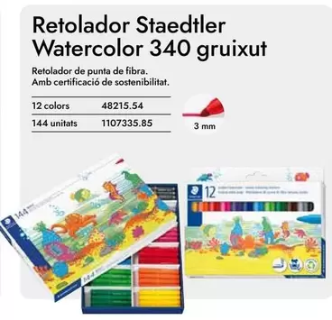 Oferta de Retolador Staedtler Watercolor 340 Gruixut en Abacus