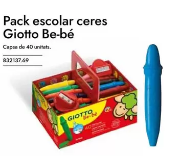 Oferta de Giotto Be-bé - Pack Escolar Ceres en Abacus