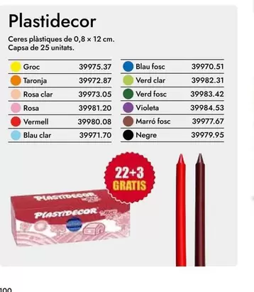 Oferta de Plastidecor por 39970,51€ en Abacus