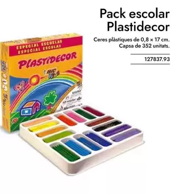 Oferta de Pack Escolar Plastidecor en Abacus