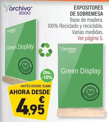 Oferta de Expositores De Sobremesa por 4,95€ en Carlin