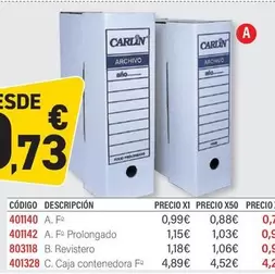 Oferta de Archivo Definitivo por 0,73€ en Carlin