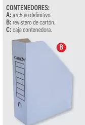 Oferta de Carlin - Revistero De Cartón por 0,73€ en Carlin