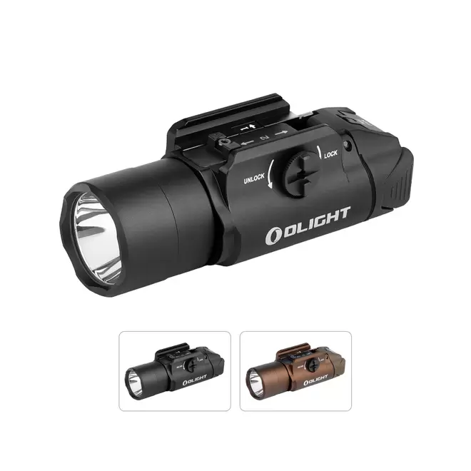 Oferta de PL Turbo Valkyrie linterna para Arma con luz de Foco y de Inundación por 107,95€ en Olight