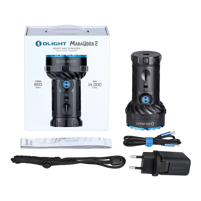 Oferta de Olight Marauder 2 (14000 Lúmenes Linterna Táctica Recargable Ultra Brillante) por 395,95€ en Olight