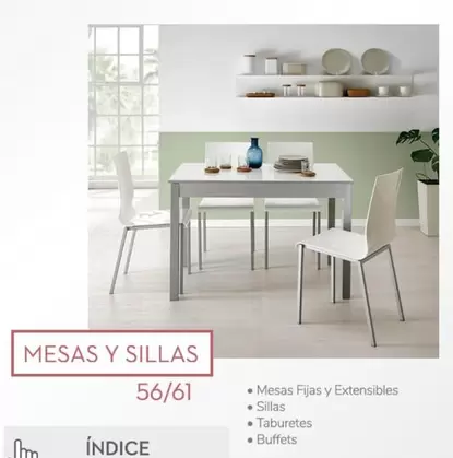 Oferta de Mesas Y Sillas en Conforama