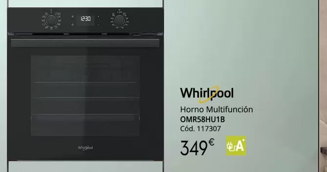 Oferta de Whirlpool - Horno Multifunción OMR58HU1B  por 349€ en Conforama