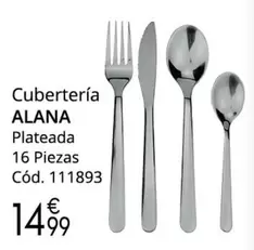 Oferta de Alana - Cubertería Plateada por 14,99€ en Conforama