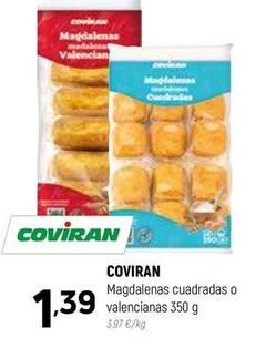 Oferta de Coviran - Magdalenas Cuadradas O Valencianas por 1,39€ en Coviran
