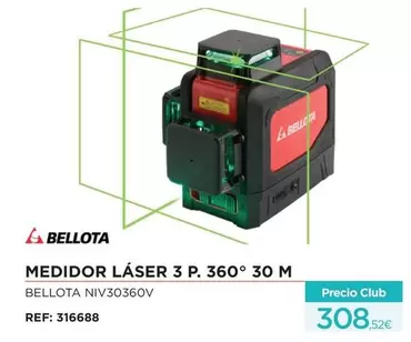 Oferta de Bellota - Medidor Láser 3 P. 360' 30m por 308,52€ en Manau