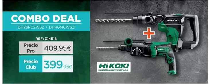 Oferta de Hikoki - Combo Deal por 399,95€ en Manau