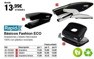 Oferta de Rapid - Básicos Fashion ECO por 13,99€ en Staples Kalamazoo