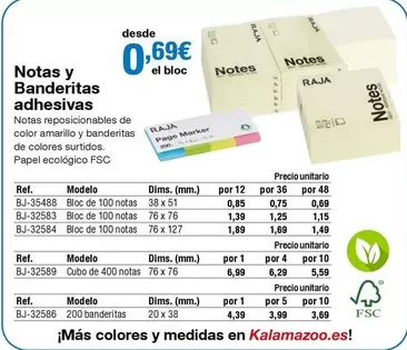 Oferta de Notas Y Banderitas Adhesivas por 0,69€ en Staples Kalamazoo