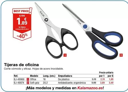 Oferta de Tijeras De Oficina por 1,89€ en Staples Kalamazoo