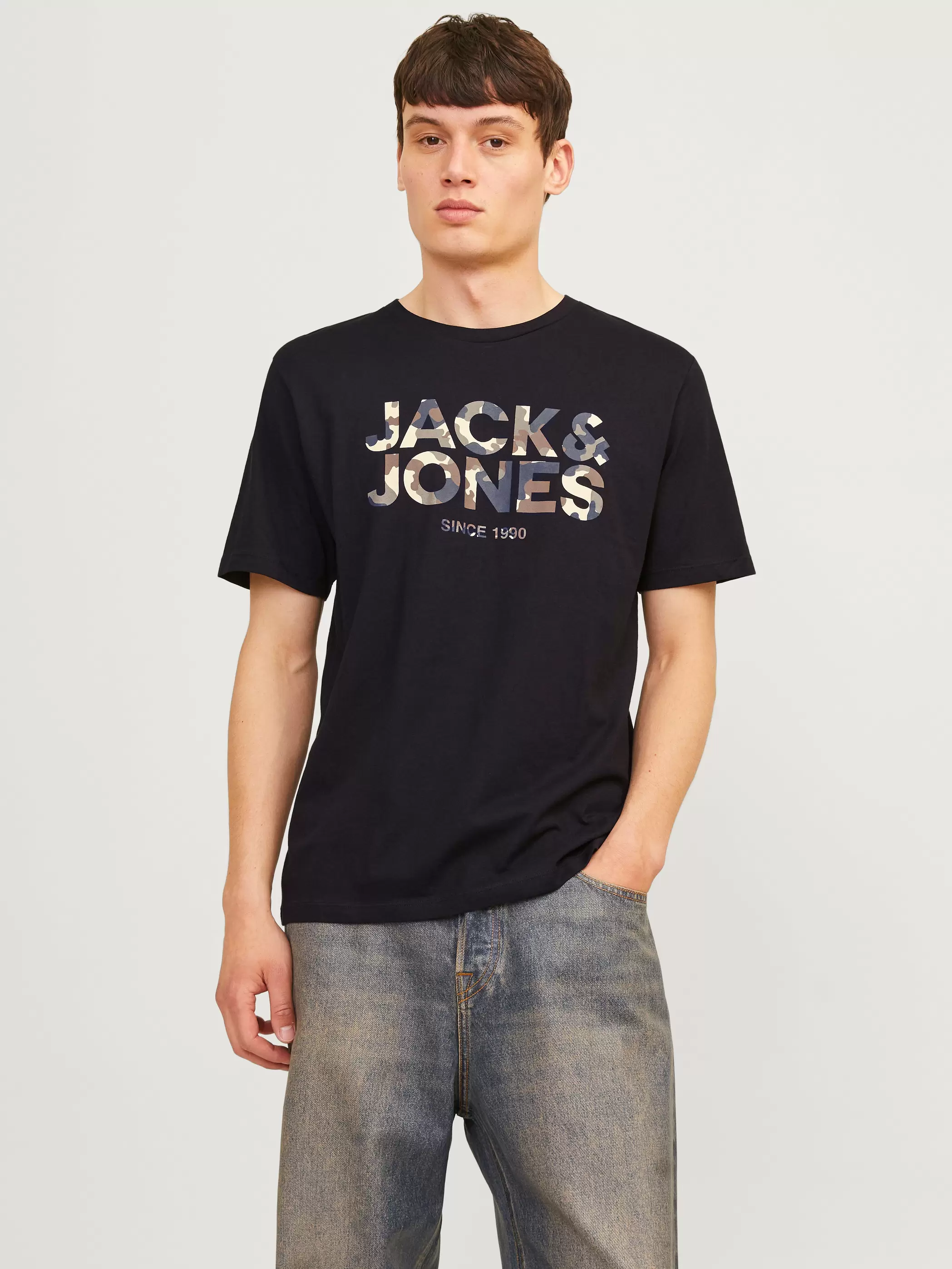 Oferta de Camiseta Logotipo Cuello redondo por 12,59€ en Jack & Jones