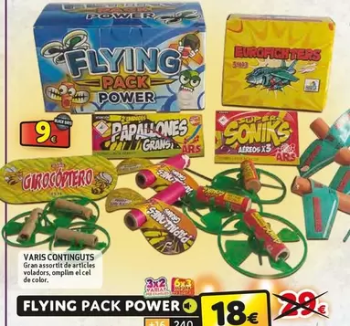 Oferta de Flying Pack Power - Graa Assorti Et De Kriles Voladores, Empina Et Cal De 60% por 18€ en Petardos CM