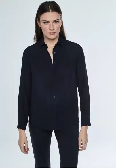 Oferta de Blusa abotonada AZUL MARINO por 19,99€ en Dandara