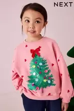 Oferta de Rosa adornado - Christmas Sweatshirt (3-16yrs) por 21,28€ en Next