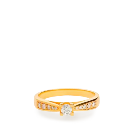 Oferta de Anillo diamante oro 18 quilates por 1099€ en José Luis Joyerías