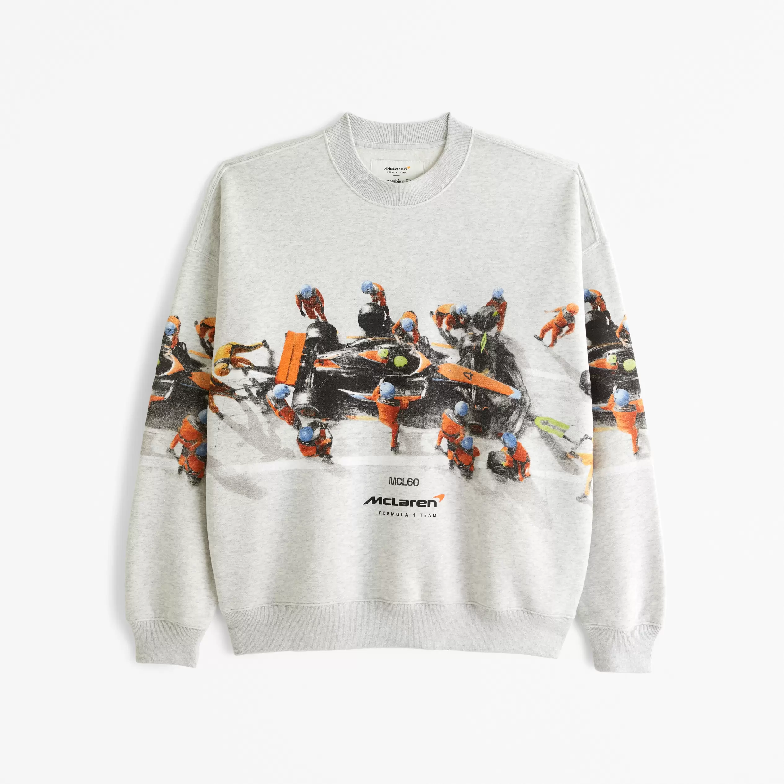 Oferta de Sudadera con cuello redondo y gráfico de McLaren por 59,99€ en Abercrombie & Fitch