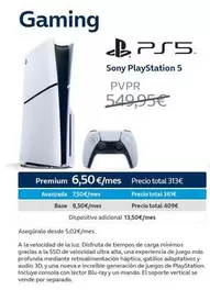 Oferta de Sony -  PlayStation 5 por 549,95€ en Movistar