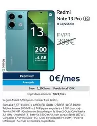 Oferta de Redmi -  Note 13 Pro por 399€ en Movistar