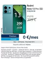 Oferta de Xiaomi - Redmi Note 13 Pro por 399€ en Movistar