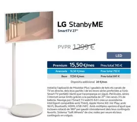 Oferta de LG -  Stanby Me por 1299€ en Movistar