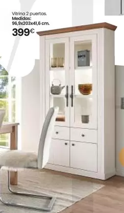 Oferta de Vitrina 2 Puertas por 399€ en Tifón Muebles