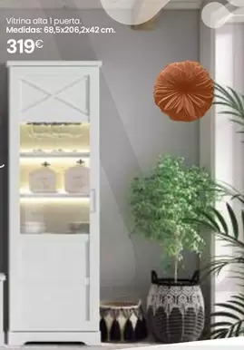 Oferta de Vitrina Alta I Puerta por 319€ en Tifón Muebles