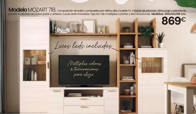 Oferta de Mozart - Modelo  718 por 869€ en Tifón Muebles