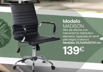 Oferta de Blanco - Modelo Madison por 139€ en Tifón Muebles