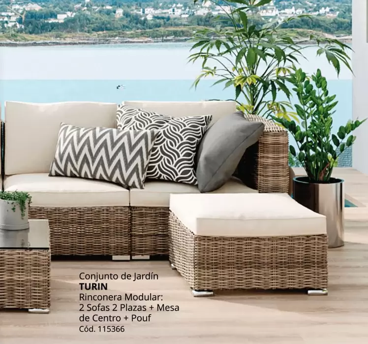 Oferta de Turin - Conjunto De Jardín en Conforama