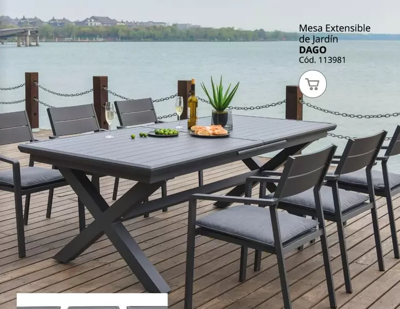 Oferta de Dago - Mesa Extensible De Jardin en Conforama