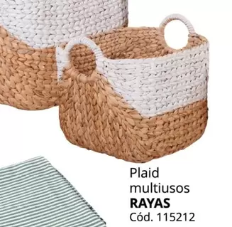 Oferta de Rayas - Plaid Multiusos en Conforama