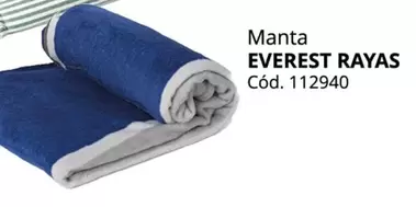 Oferta de Everest Rayas - Manta en Conforama