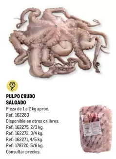 Oferta de Pulpo Crudo Salgado en Makro