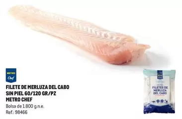 Oferta de Metro Chef - Filete De Merluza Del Cabo Sin Piel en Makro