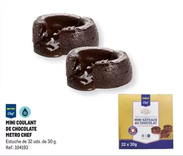 Oferta de Metro Chef - Mini Coulant De Chocolate  en Makro