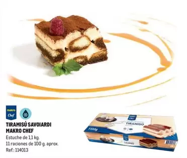 Oferta de Makro Chef - Tiramisu Savoiardi en Makro