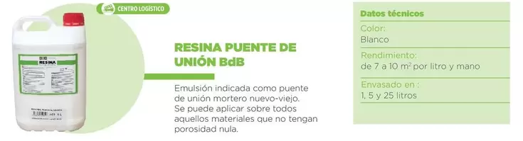 Oferta de Blanco - Bdb - Resine Puente De Union en BdB