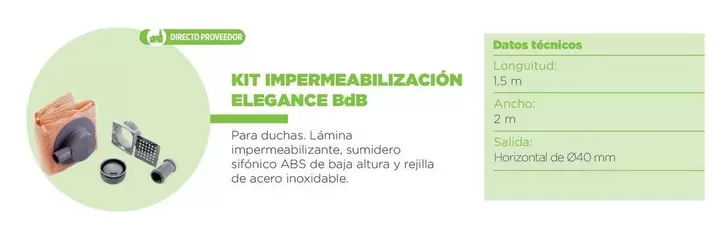 Oferta de BDB - Kit Impermeabilización Elegance  en BdB