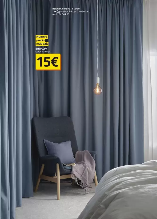 Oferta de Bengta Cortina por 15€ en IKEA