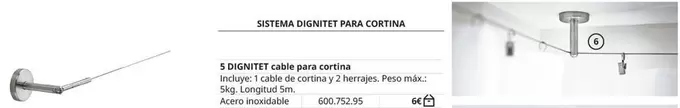 Oferta de Dignitet Cable Para Cortina por 6€ en IKEA